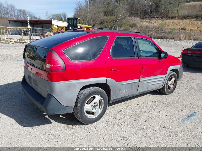 2001 Pontiac Aztek Gt VIN: 3G7DA03E71S531095 Lot: 39038204