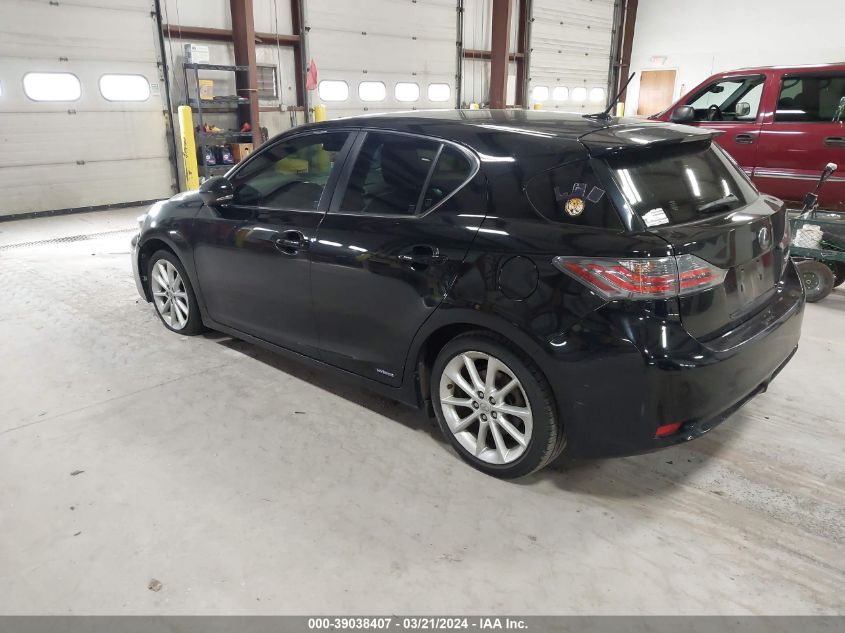 JTHKD5BH3D2173100 | 2013 LEXUS CT 200H