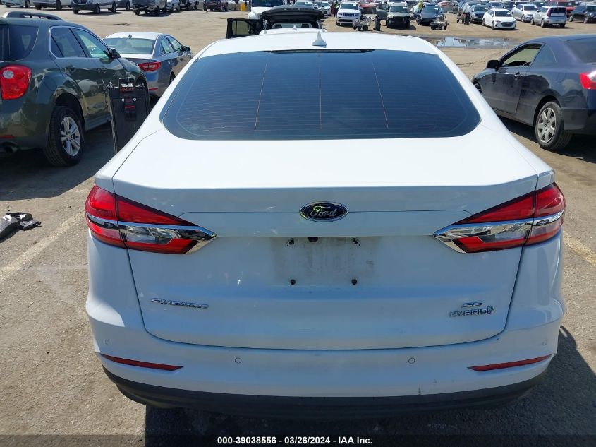 2019 Ford Fusion Hybrid Se VIN: 3FA6P0LU8KR143842 Lot: 39038556