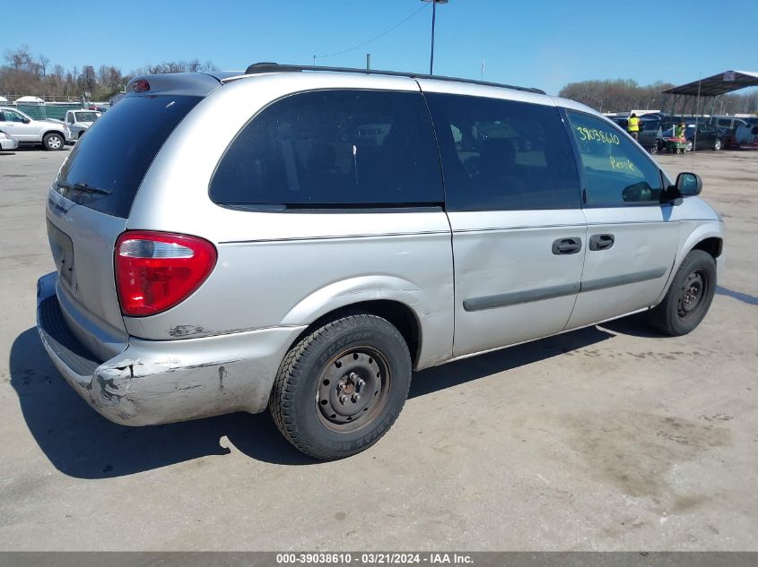 1D4GP24R25B290061 | 2005 DODGE GRAND CARAVAN