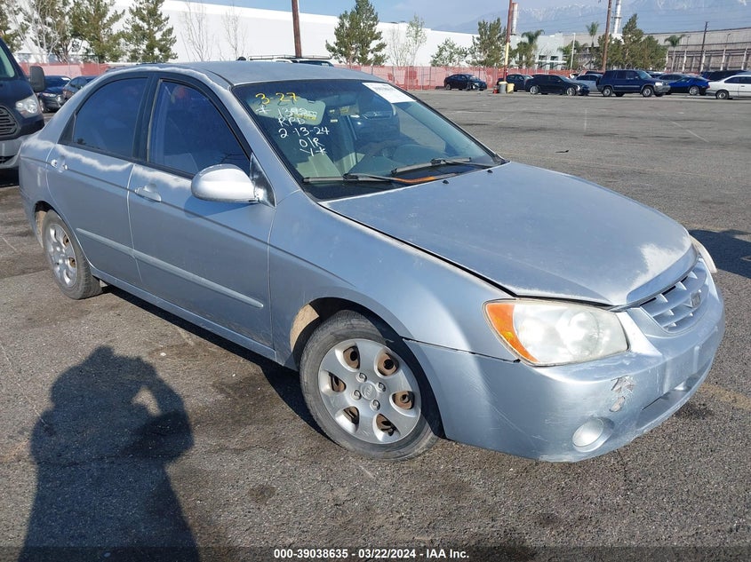 2006 Kia Spectra Ex/Lx/Sx VIN: KNAFE122165262893 Lot: 39038635