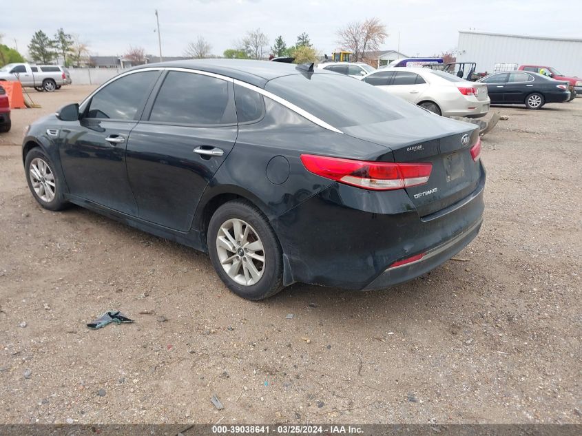 2018 Kia Optima Lx VIN: 5XXGT4L39JG179724 Lot: 39202422