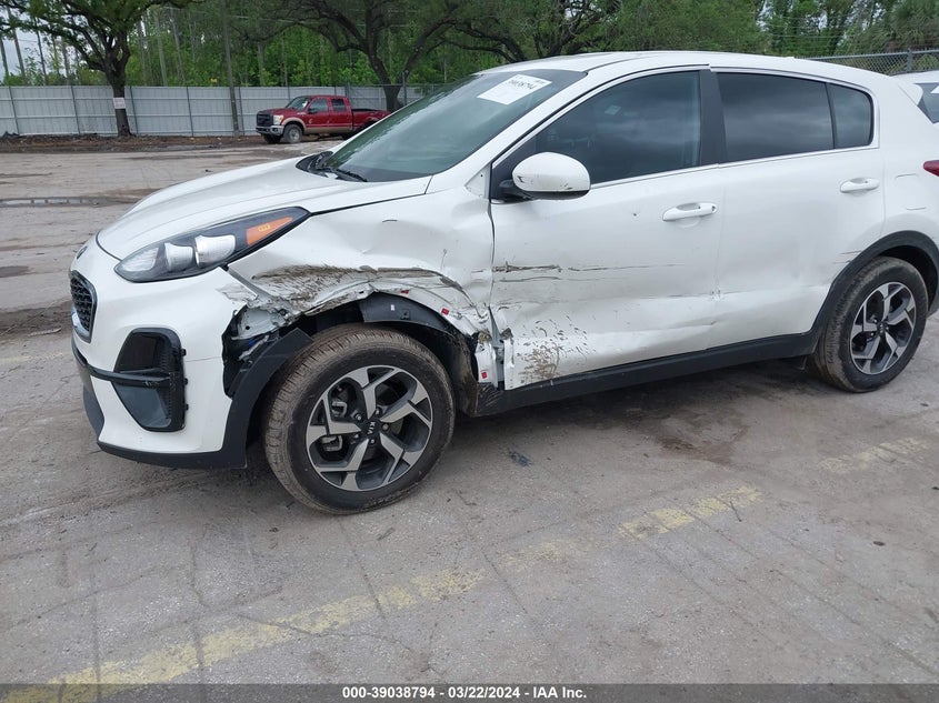 VIN KNDPM3AC0N7017912 2022 KIA SPORTAGE LX