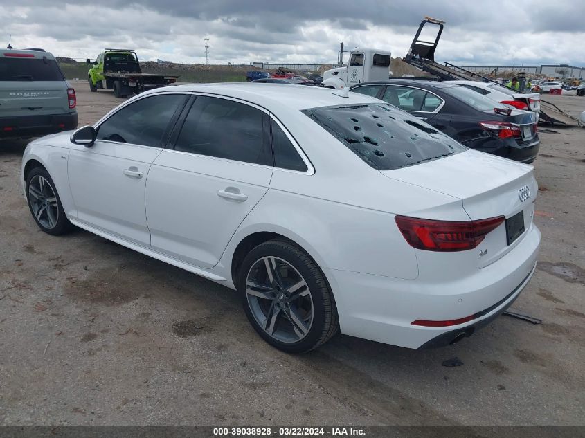 2018 Audi A4 2.0T Tech Ultra Premium/2.0T Ultra Premium VIN: WAULMAF40JA120780 Lot: 39038928