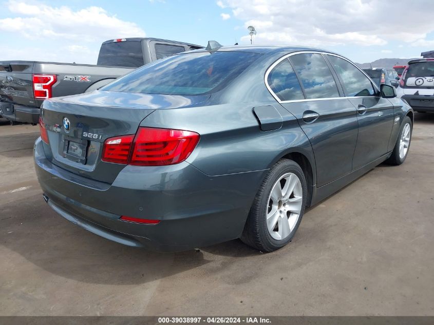 2012 BMW 528I xDrive VIN: WBAXH5C57CDW03632 Lot: 39038997