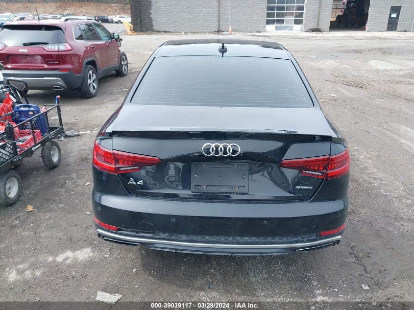 2019 Audi A4 45 Premium VIN: WAUENAF41KA120309 Lot: 39039117