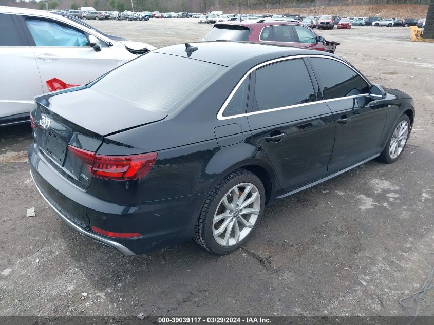 2019 Audi A4 45 Premium VIN: WAUENAF41KA120309 Lot: 39039117