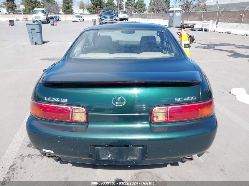 2000 Lexus Sc 400 VIN: JT8CH32Y6Y1002995 Lot: 39039130