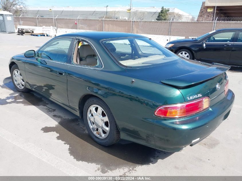 2000 Lexus Sc 400 VIN: JT8CH32Y6Y1002995 Lot: 39039130