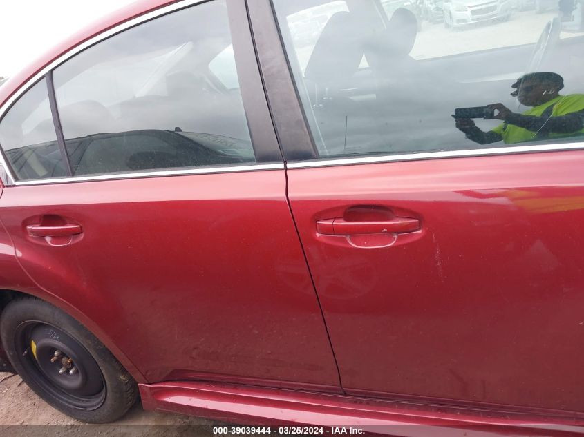 2013 Subaru Legacy 2.5I VIN: 4S3BMBA6XD3027657 Lot: 39039444