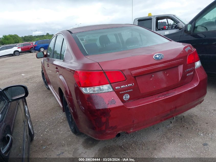 2013 Subaru Legacy 2.5I VIN: 4S3BMBA6XD3027657 Lot: 39039444