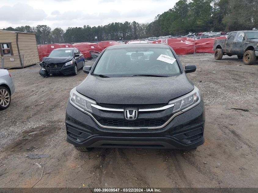 2015 Honda Cr-V Lx VIN: 5J6RM4H33FL087542 Lot: 39039547