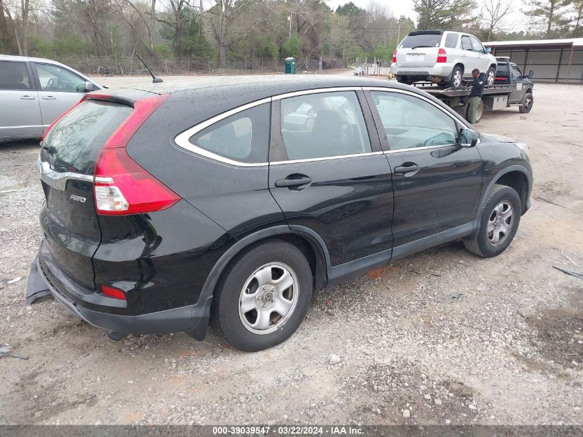 2015 Honda Cr-V Lx VIN: 5J6RM4H33FL087542 Lot: 39039547