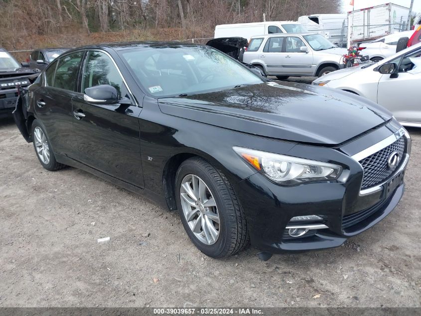 2014 Infiniti Q50 Premium VIN: JN1BV7AR9EM689295 Lot: 39039657