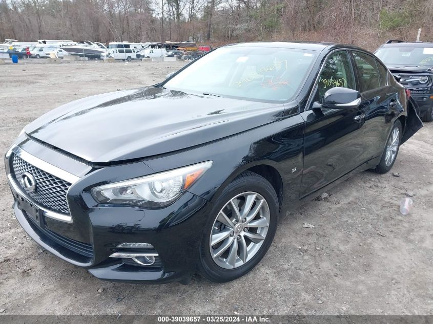 2014 Infiniti Q50 Premium VIN: JN1BV7AR9EM689295 Lot: 39039657