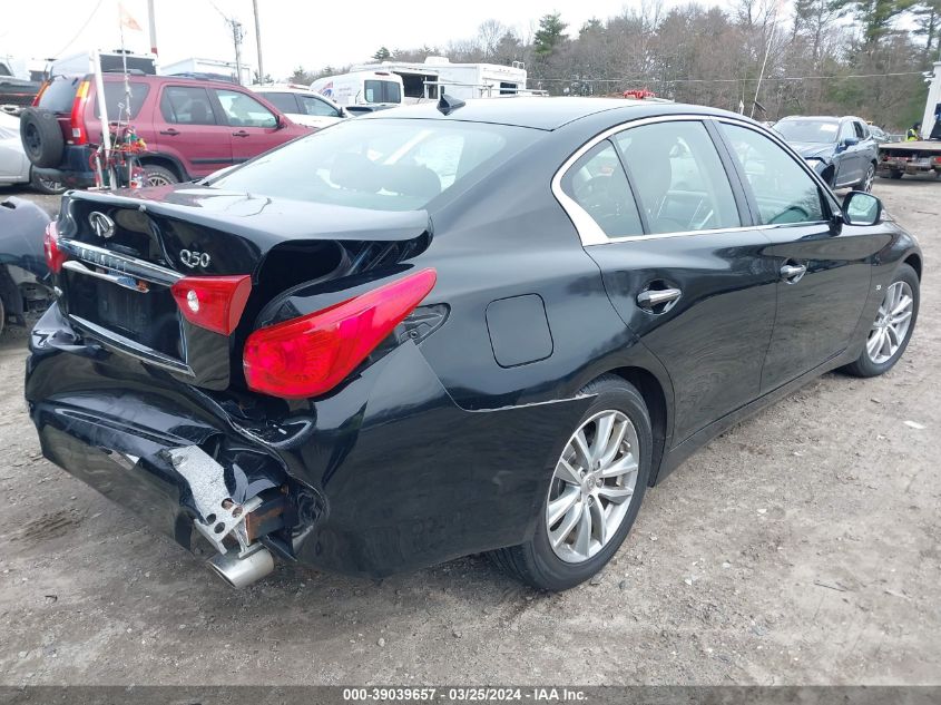 2014 Infiniti Q50 Premium VIN: JN1BV7AR9EM689295 Lot: 39039657