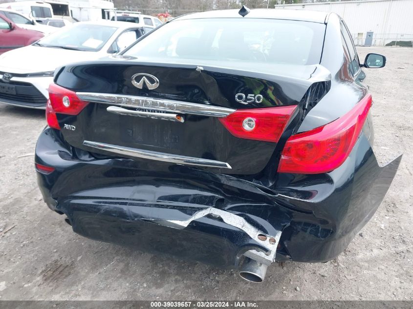 2014 Infiniti Q50 Premium VIN: JN1BV7AR9EM689295 Lot: 39039657