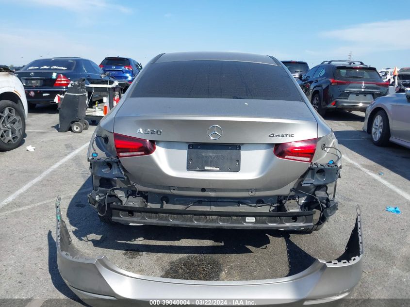 2019 Mercedes-Benz A 220 4Matic VIN: WDD3G4FB2KW027702 Lot: 39040004