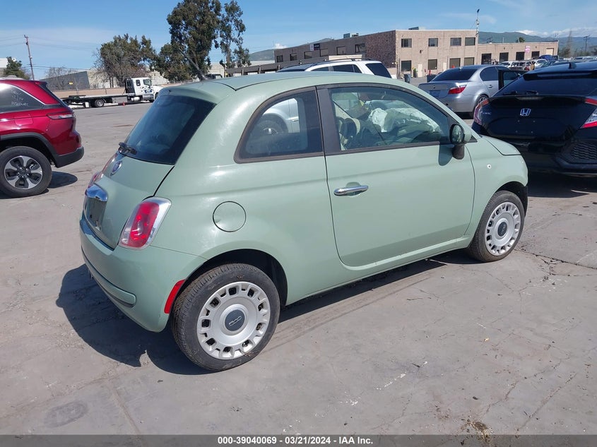2013 FIAT 500 VIN: 3C3CFFAR3DT513218