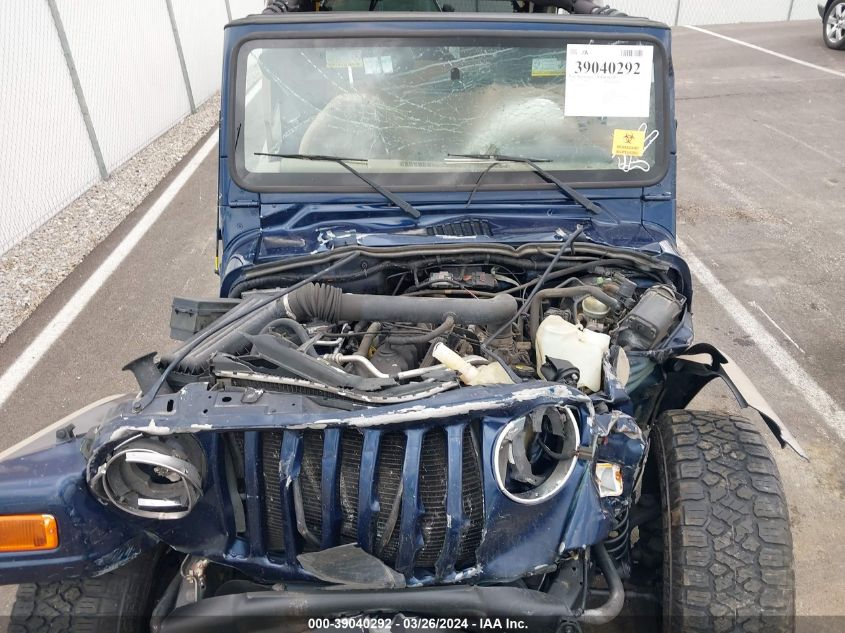 2001 Jeep Wrangler Sport VIN: 1J4FA49S81P312475 Lot: 39611050