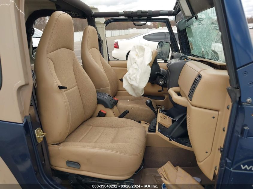 2001 Jeep Wrangler Sport VIN: 1J4FA49S81P312475 Lot: 39611050