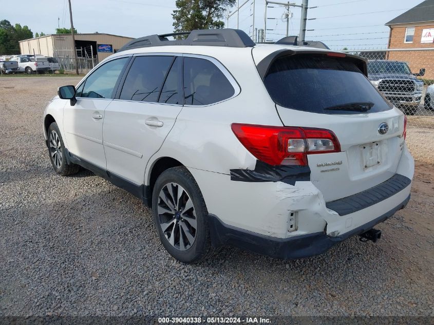 2016 Subaru Outback 3.6R Limited VIN: 4S4BSENC6G3319068 Lot: 39040338