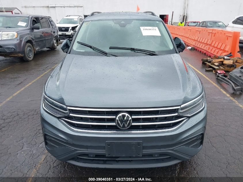 2022 Volkswagen Tiguan 2.0T S VIN: 3VV0B7AX4NM028808 Lot: 39040351