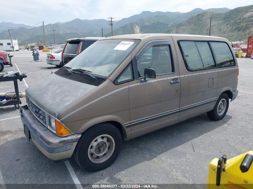 1989 Ford Aerostar VIN: 1FMCA11U6KZA39252 Lot: 39040377