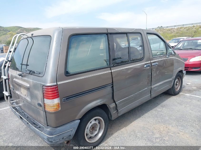 1989 Ford Aerostar VIN: 1FMCA11U6KZA39252 Lot: 39040377