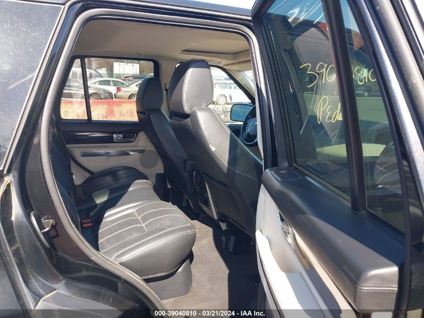 2013 Land Rover Range Rover Sport Hse VIN: SALSK2D45DA763541 Lot: 39040810