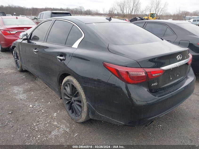 VIN JN1EV7AR2JM445852 2018 INFINITI Q50 3.0T LUXE