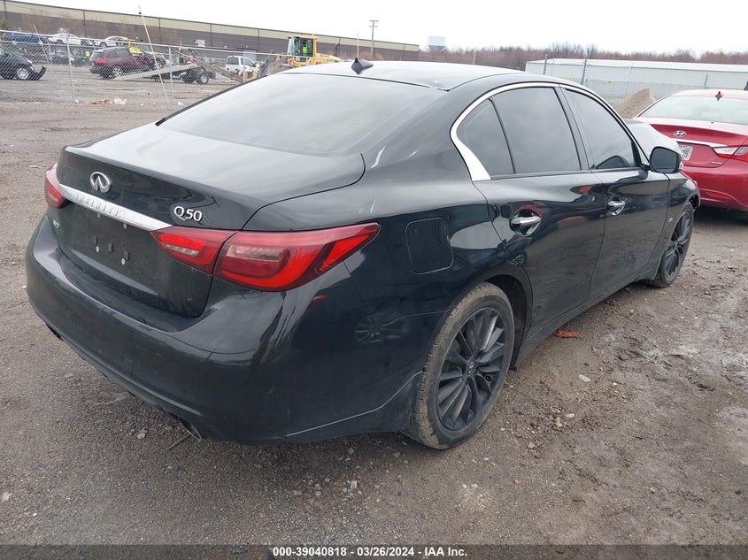 VIN JN1EV7AR2JM445852 2018 INFINITI Q50 3.0T LUXE