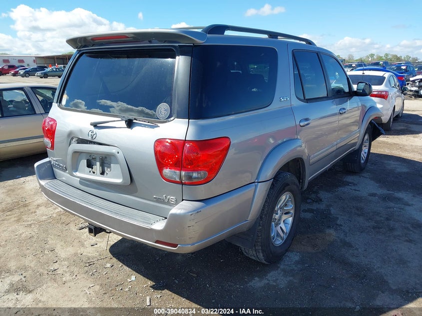 2005 Toyota Sequoia Sr5 V8 VIN: 5TDZT34A55S241334 Lot: 39040834