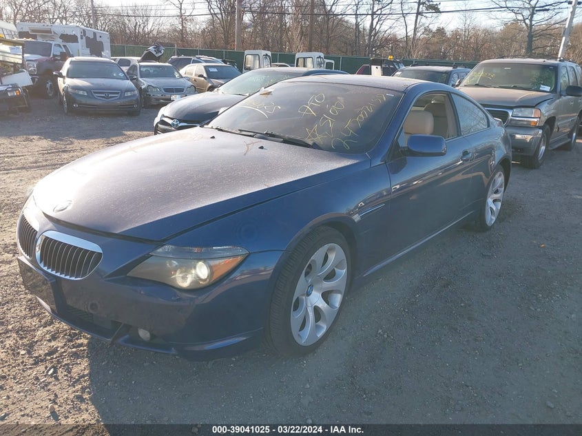 2005 BMW 645Ci VIN: WBAEH73415B216020 Lot: 39041025