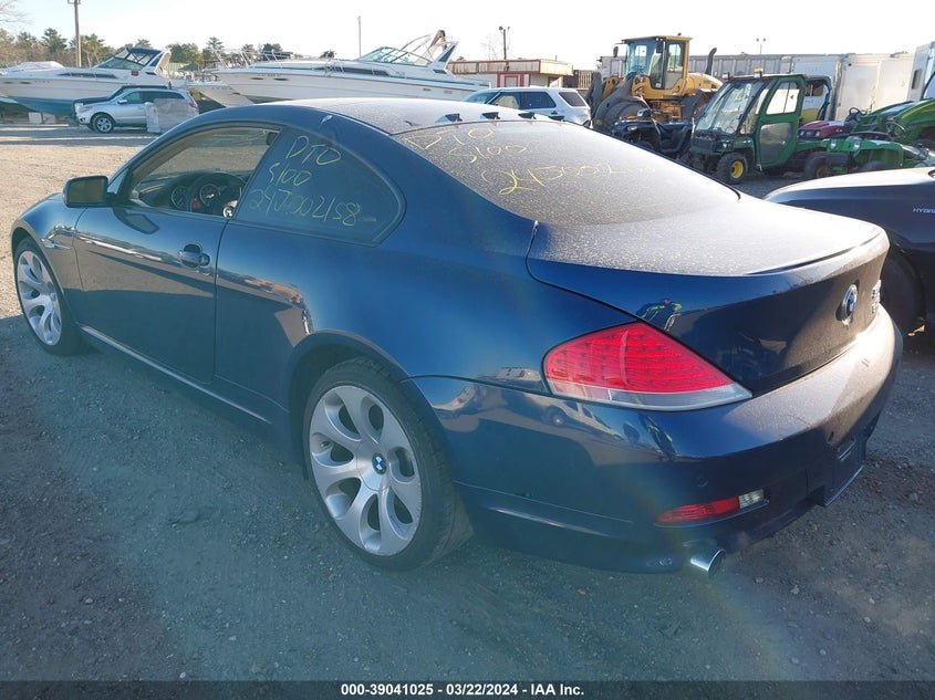 2005 BMW 645Ci VIN: WBAEH73415B216020 Lot: 39041025