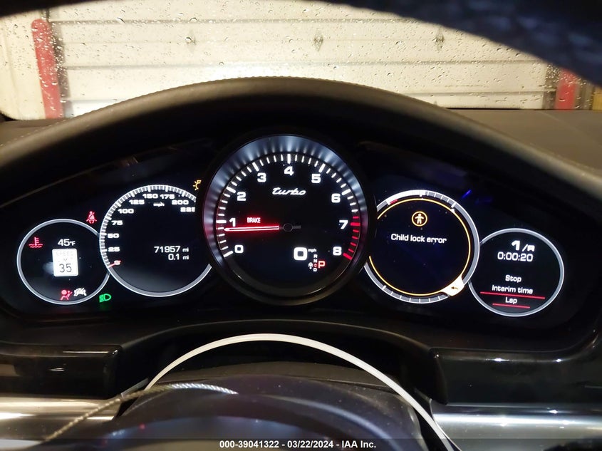 VIN WP0AF2A7XHL150850 2017 PORSCHE PANAMERA TURBO