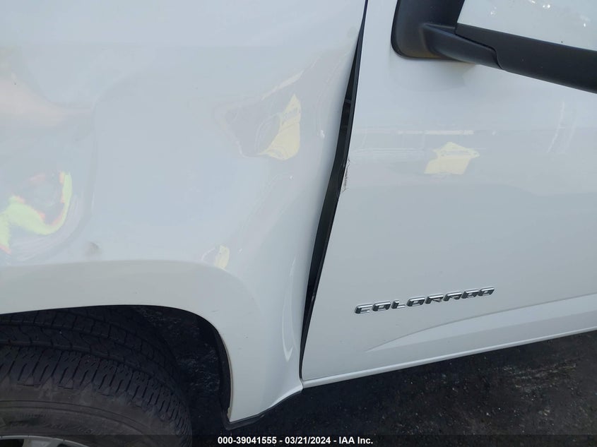 VIN 1GCGSCEA5N1112967 2022 CHEVROLET COLORADO 2WD  SHORT BOX LT