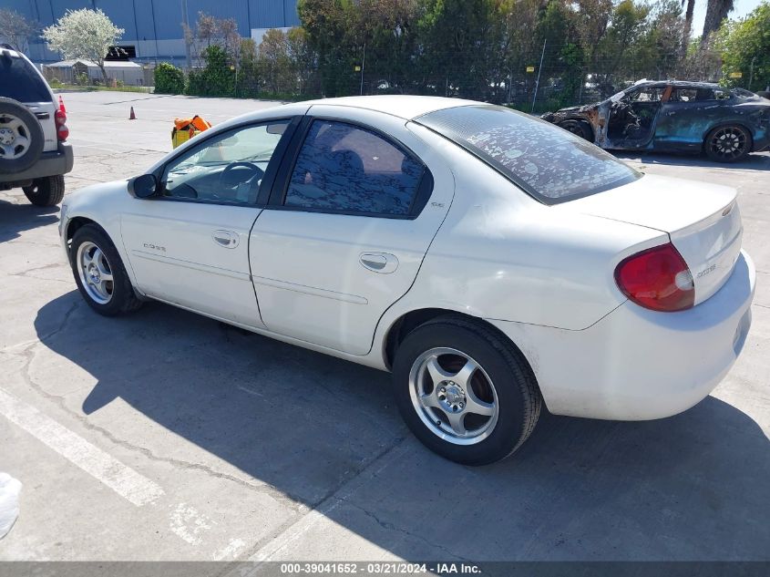 2001 Dodge Neon Se VIN: 1B3ES46C61D209831 Lot: 39041652