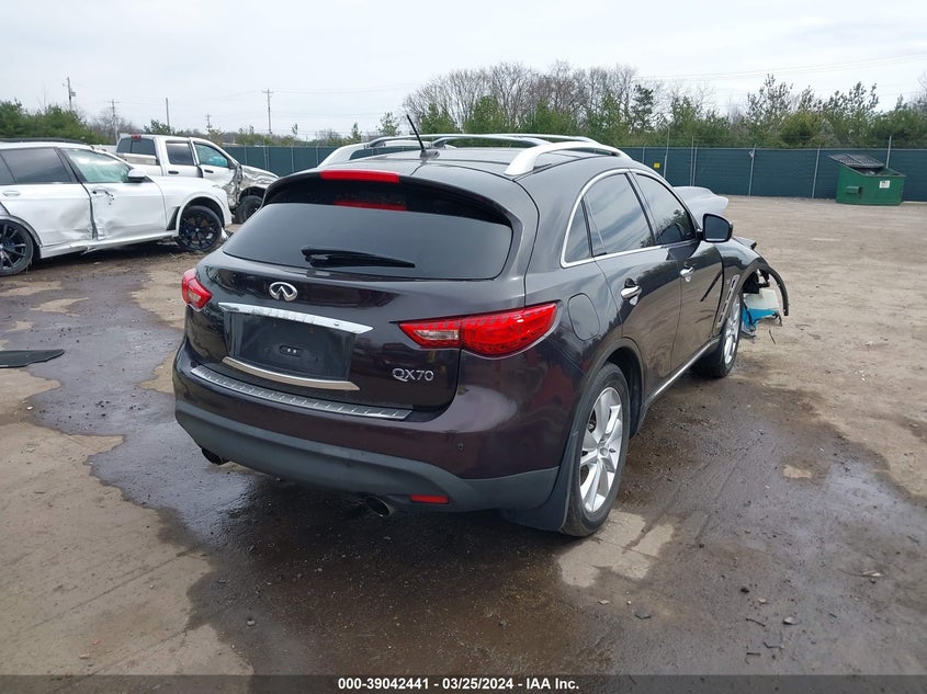 2014 Infiniti Qx70 VIN: JN8CS1MW9EM410005 Lot: 39042441