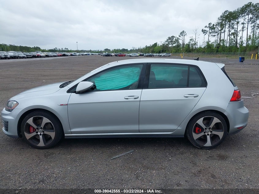 2017 VOLKSWAGEN GOLF GTI AUTOBAHN 4-DOOR/S 4-DOOR/SE 4-DOOR/SPORT 4-DOOR - 3VW447AU8HM039263