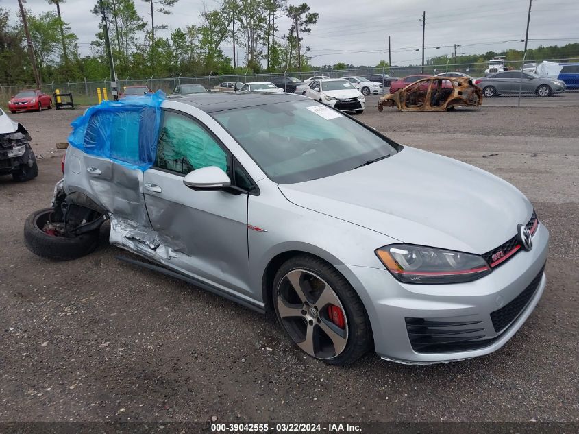 2017 VOLKSWAGEN GOLF GTI AUTOBAHN 4-DOOR/S 4-DOOR/SE 4-DOOR/SPORT 4-DOOR - 3VW447AU8HM039263