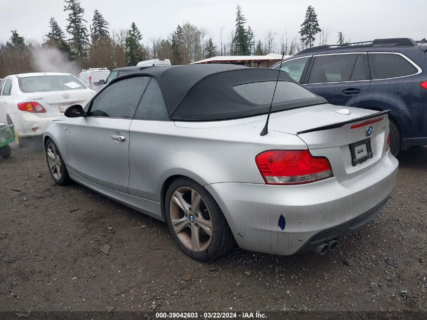 2008 BMW 128I VIN: WBAUL73568VE88930 Lot: 39042603