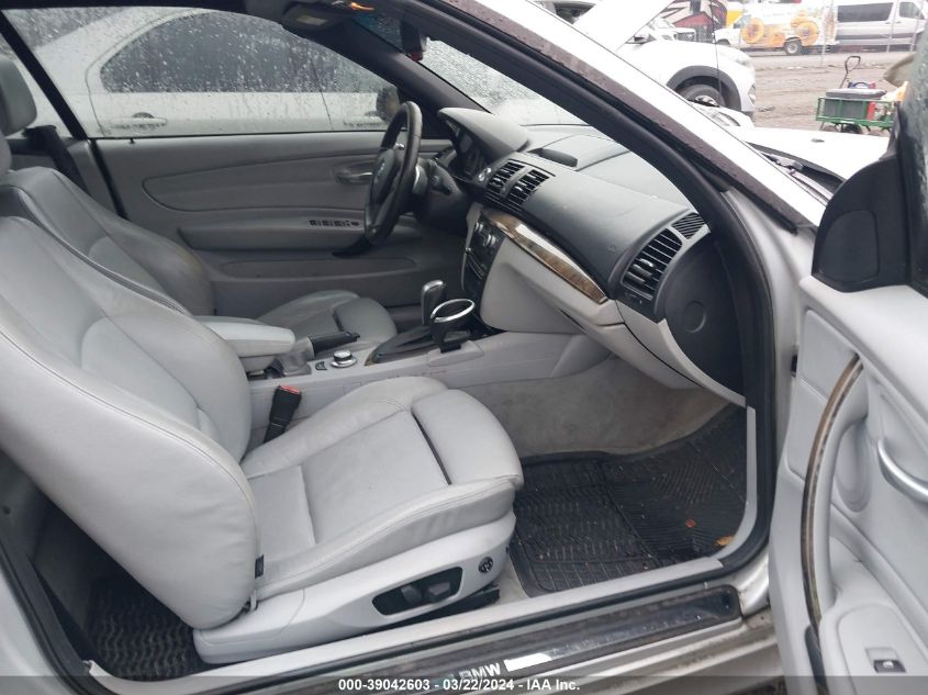 2008 BMW 128I VIN: WBAUL73568VE88930 Lot: 39042603