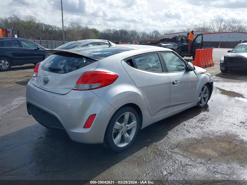2015 Hyundai Veloster VIN: KMHTC6AD4FU236513 Lot: 39042631