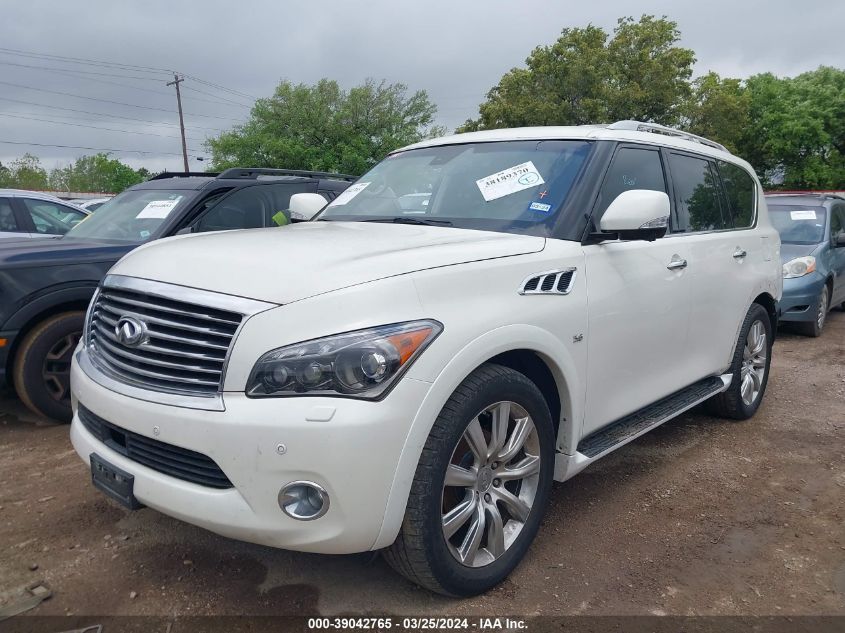 JN8AZ2NF3E9554420 2014 Infiniti Qx80