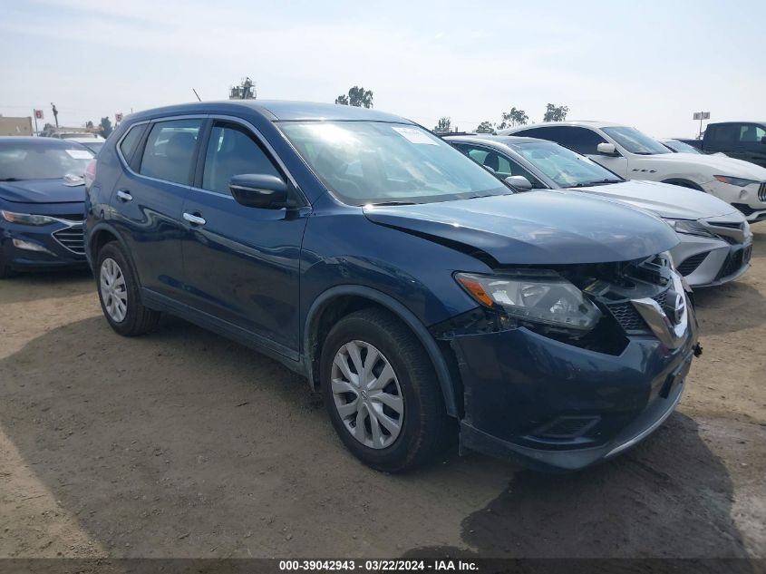 2015 Nissan Rogue S VIN: KNMAT2MT7FP522801 Lot: 39042943