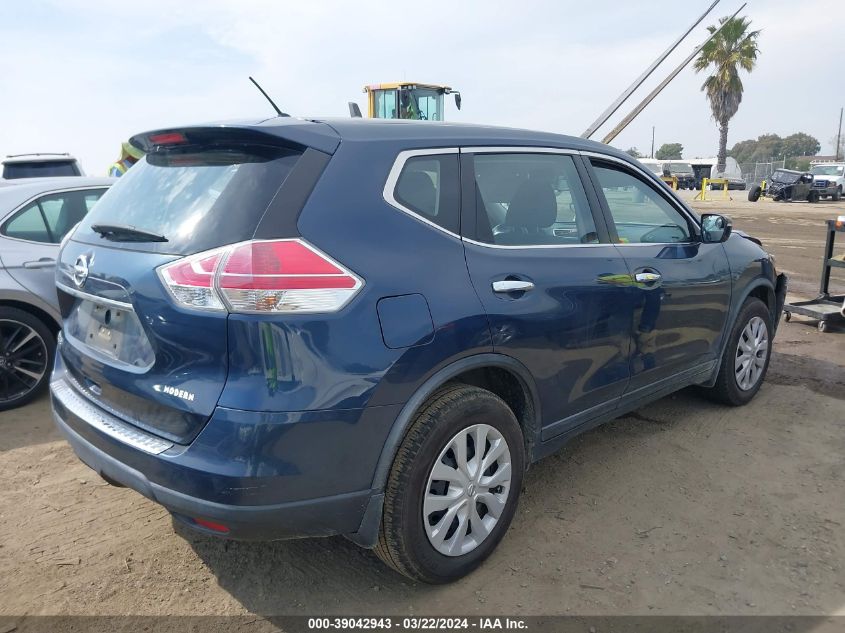 2015 Nissan Rogue S VIN: KNMAT2MT7FP522801 Lot: 39042943