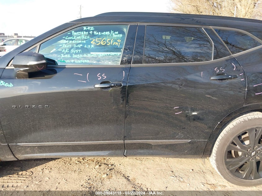 2022 CHEVROLET BLAZER AWD RS - 3GNKBKRS0NS231586