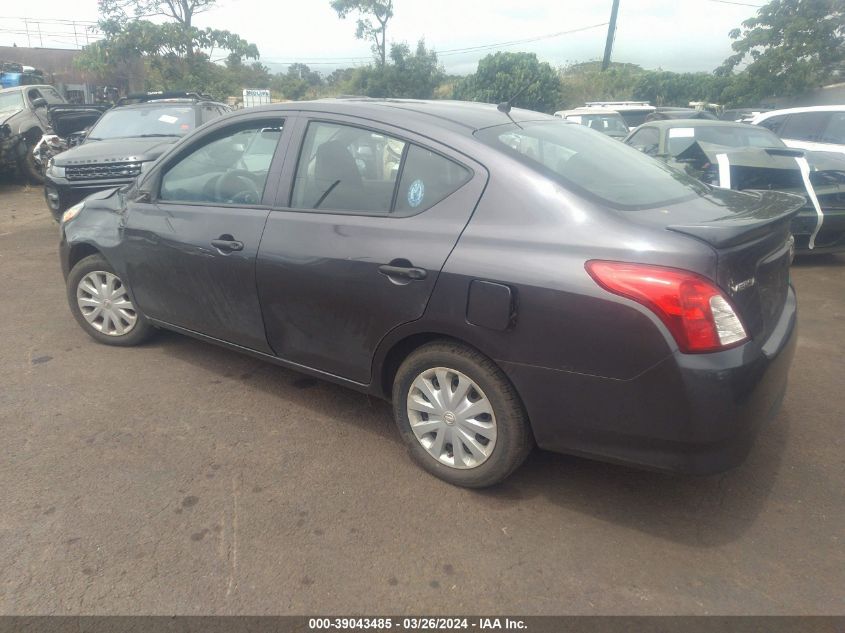 2015 Nissan Versa 1.6 S+ VIN: 3N1CN7AP7FL870801 Lot: 39043485