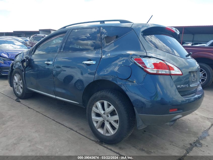 JN8AZ1MU0DW202275 2013 Nissan Murano Sv